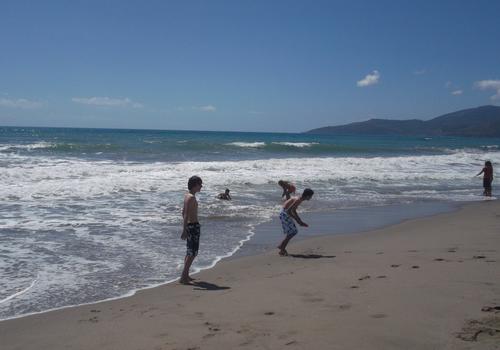 the beach