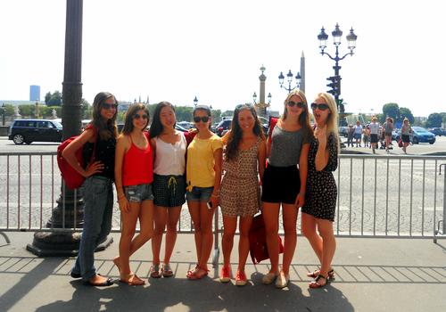 ACCORD students visit Paris and the famous Champs Elysées