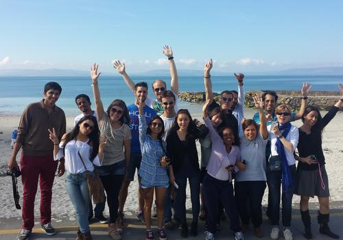 Grupo de estudiantes en Galway