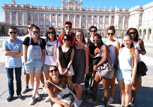 Salida por Madrid con estudiantes Academia Contacto Madrid