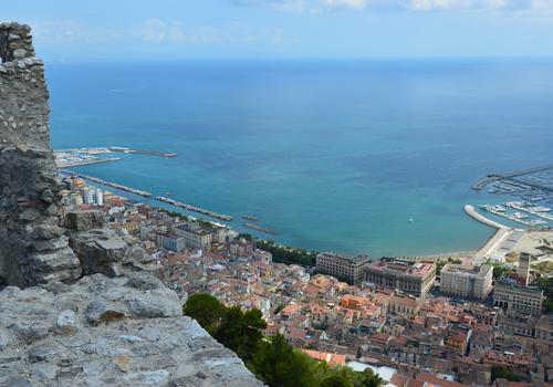 Salerno from the Arechi castle